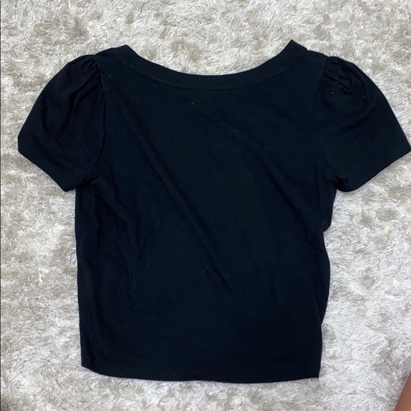 BLACK CROP TOP!!!!!!!!!!!!! - Picture 2 of 2